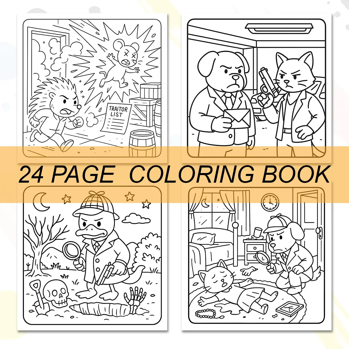 Coloring Book Halloween Theme For All Ages Cute And Cozy Creepy Creatures 24 Page Edition Fall 2025 Gift Idea