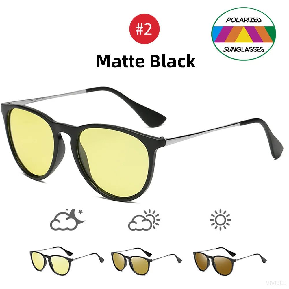 Photochromic Sunglasses For Night Driving Polarized UV400 Lenses Color Changing Glasses Fall 2025 Trend