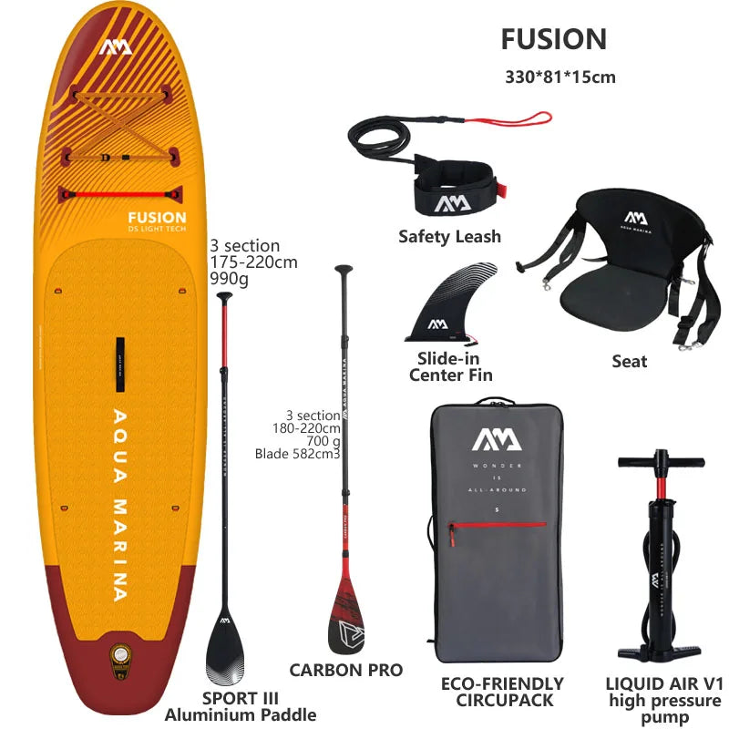 Variant image for Inflatable Stand Up Paddle Board 330x81x15cm with Complete Accessory Set for All Water Sports-16