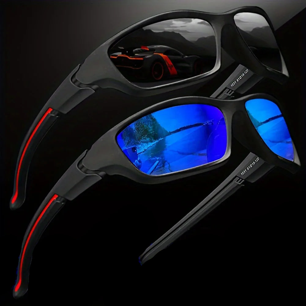 Polarized Fashion Glasses for Men & Women - Outdoor Sports, Cycling, Fishing, Hiking, Golf 2pcs