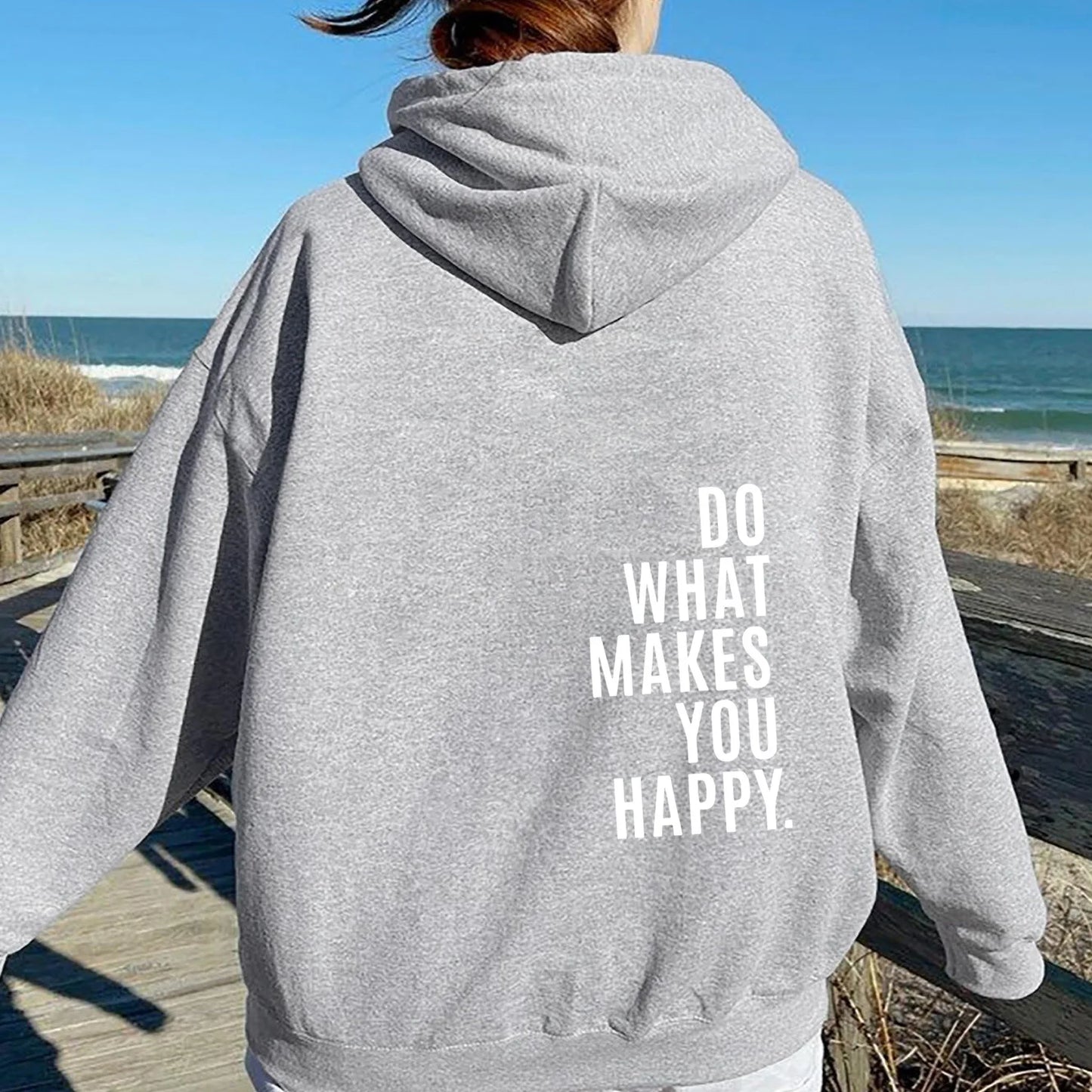 Oversized Women’s Hoodie - Back Print, Cotton, Everyday