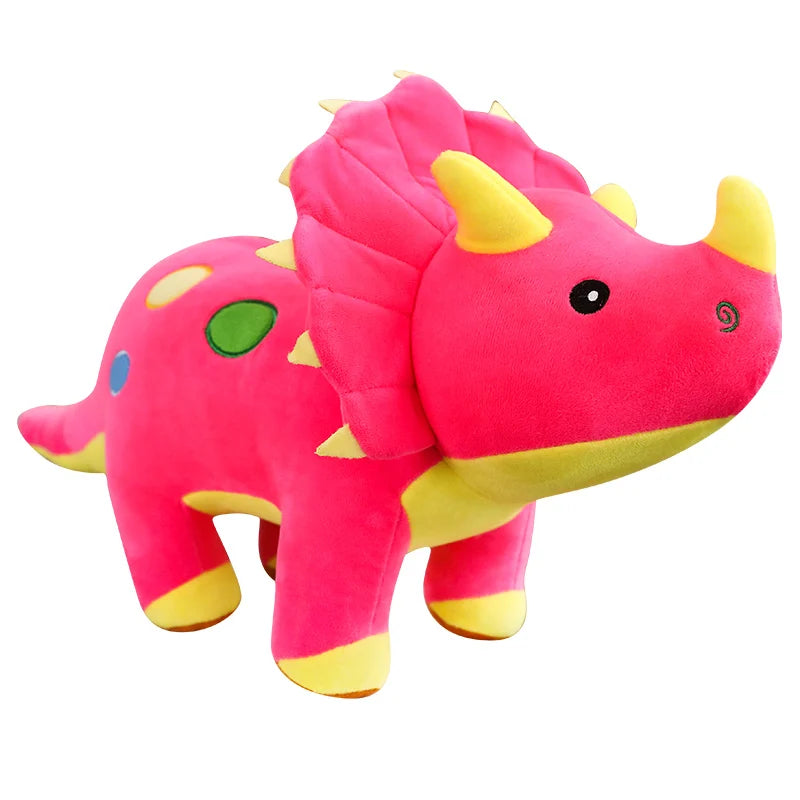 Jouet en peluche créatif et grand dinosaure doux pour enfants - Poupée en peluche Tricératops Stégosaure cadeau d'anniversaire