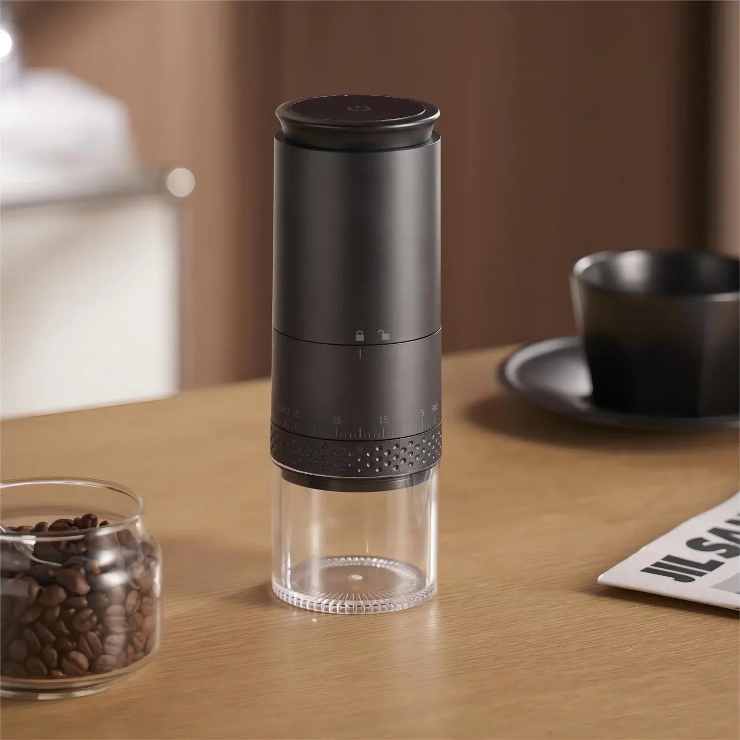 Kaffekværn Genopladelig 1500mAh Bærbar Elektrisk Kværn til Rejse og Hjem Efterår 2025 Præcisionskværn