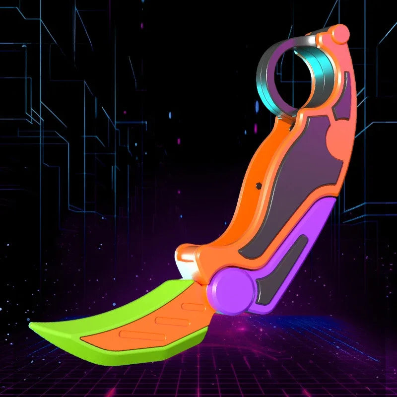Fidget Knife Gravity Claw 3D Printed Butterfly Toys