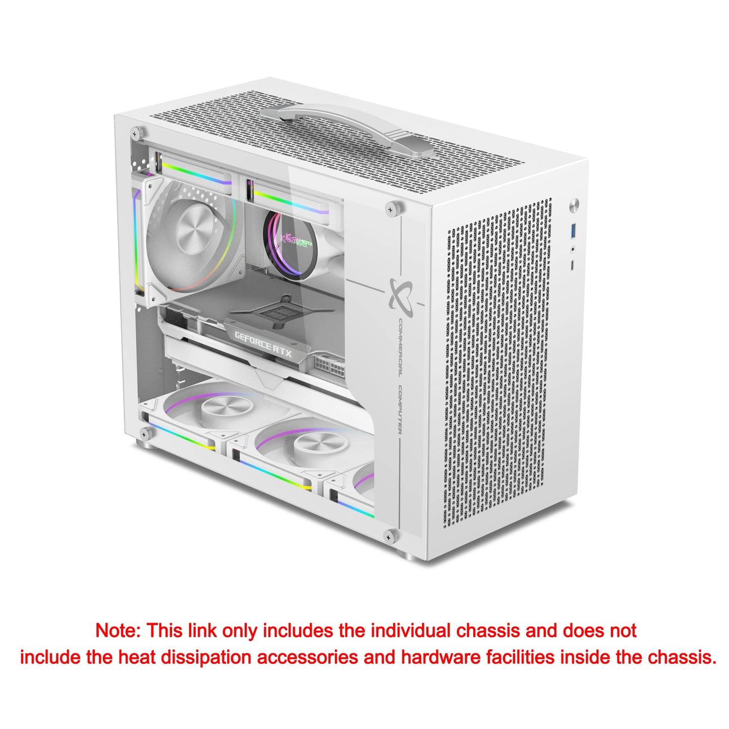 Boîtier PC Mini ITX Côté Transparent Refroidissement Liquide 240mm