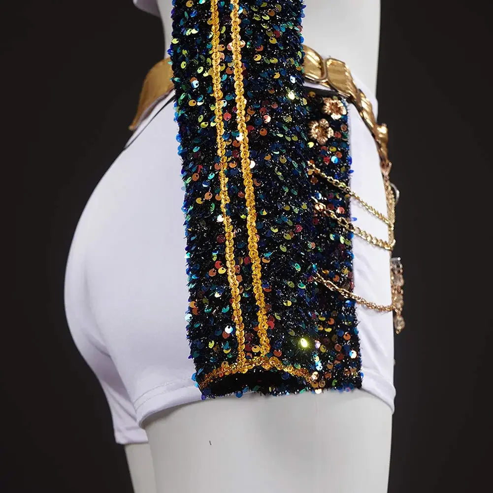 Leichtes Mädchen Cosplay Kostüm - Paillettenjacke, Polyester