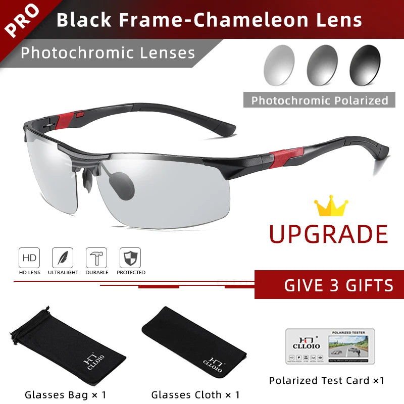 Photochromic Sunglasses Polarized Day Night Driving Glasses With Anti Glare UV Protection Summer 2026