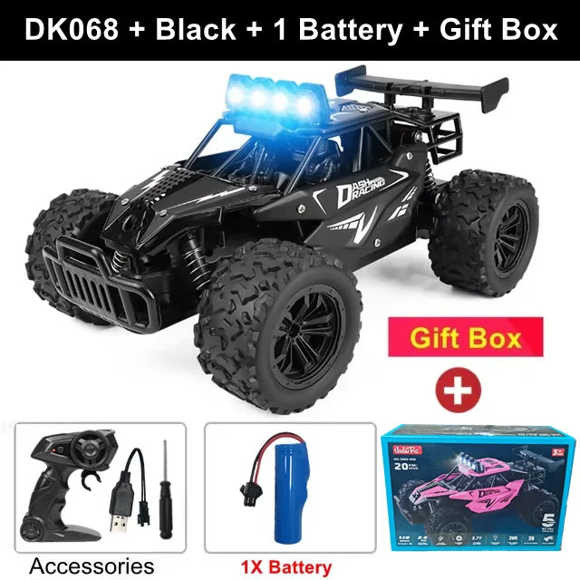 Remote Control Car Drift 1:16 Off Road Alloy Truck 2.4G Radio LED Lights High Speed Fall 2025 Gift For Kids