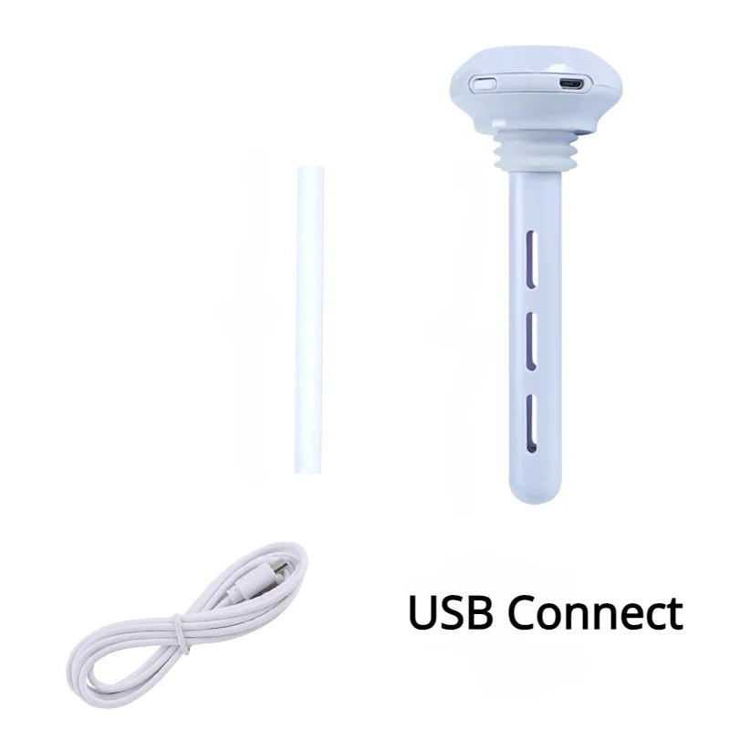 Super Quiet Portable Mist Humidifier for Office, Bedroom, Car, Adjustable Length, No Water Bottle Needed