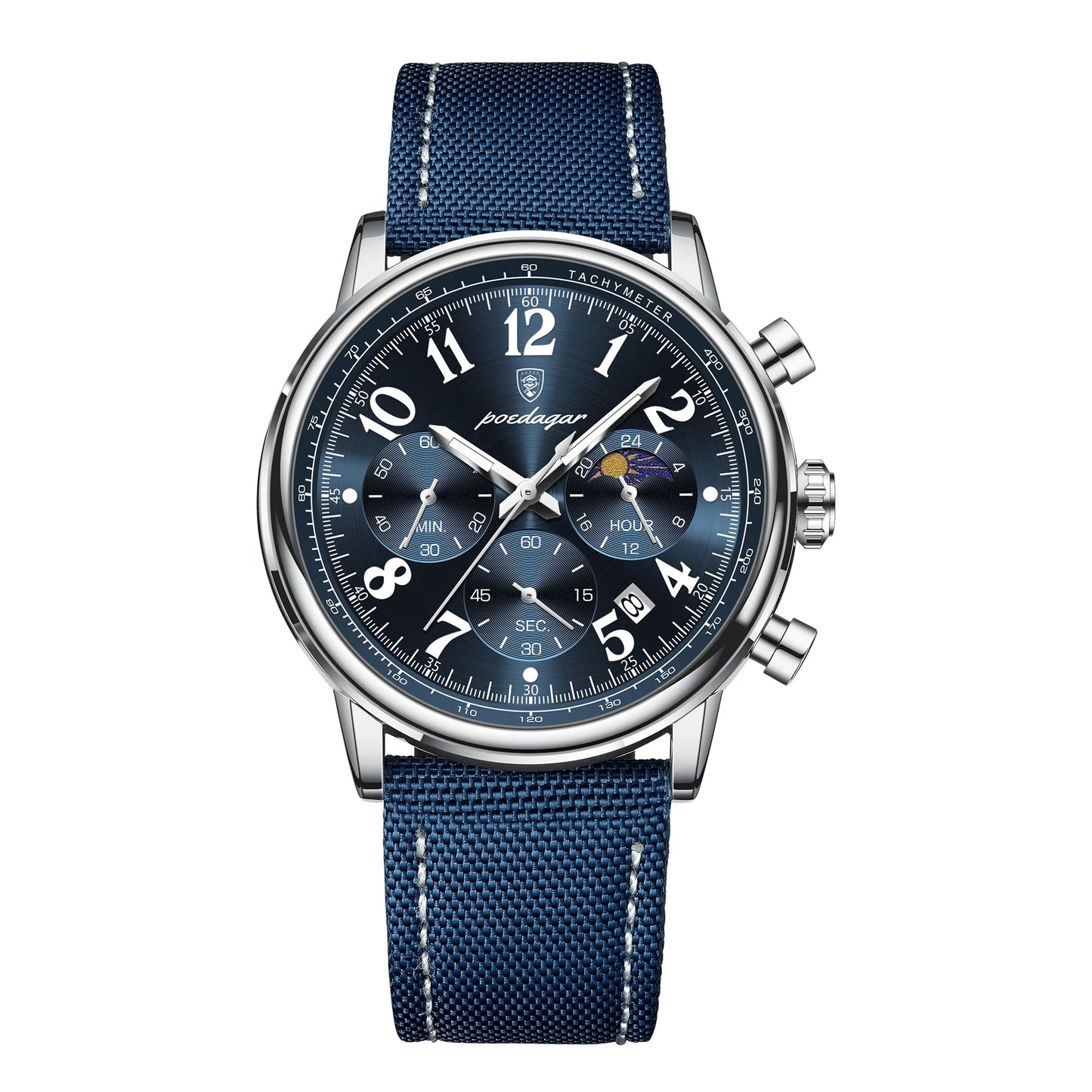 Military Chronograph Watch Nylon Strap Waterproof Fall 2025