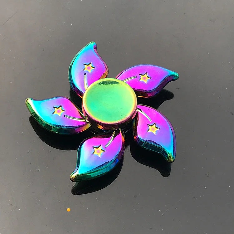 Juguete de Metal Fidget Spinner Spinner Arcoíris R118 60mm Alivio del Estrés para Adultos y Niños