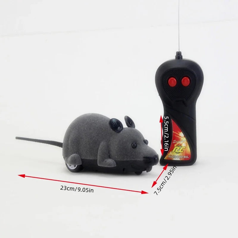 Rat Funny Cat Toy With Remote Control Mouse - Cute Wireless Pet Supplies for Cats