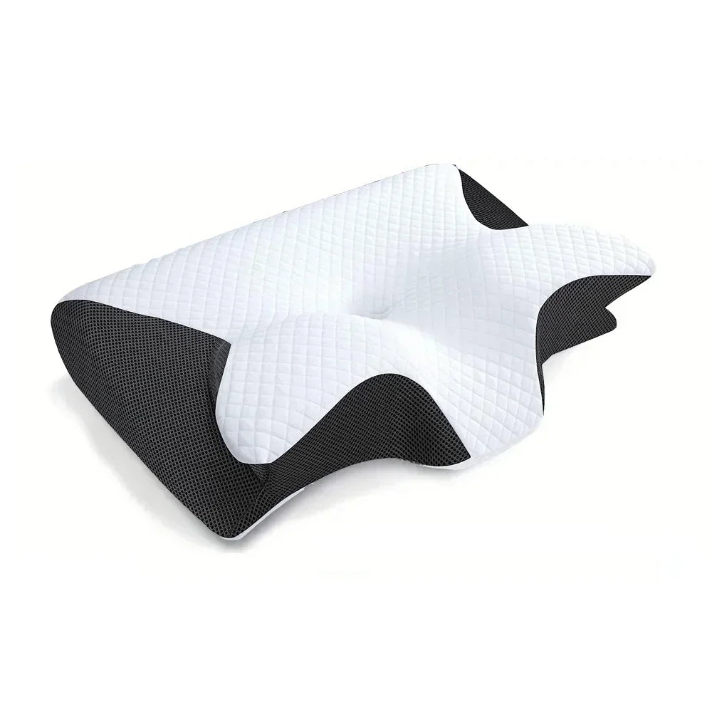 Memory Foam Cervical Neck Pillow Orthopedic Slow Rebound Support for Sleep & Relaxation