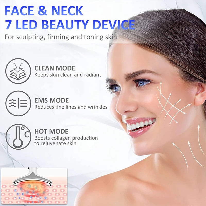 Face Lifting Massager EMS Neck And Face Device LED Photon Therapy Anti Wrinkle TikTok Viral Fall 2026 Gift