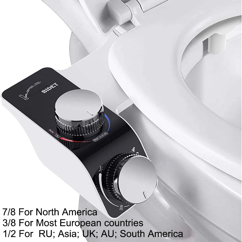 Bidet Toilet Seat Attachment Dual Nozzle Self Cleaning Non Electric Fall 2026 Home Upgrade
