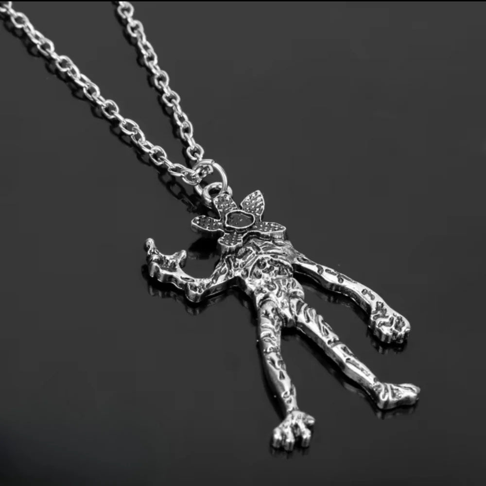 Monstervedhæng Halskæde 925 Sterlingsølv Omvendt Monstervedhæng Justerbar Valentinsgave 2026 Klar til Gave