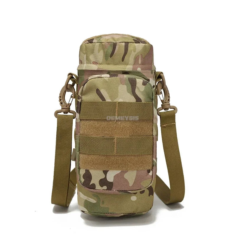 Water Bottle Pouch Waist Bag Tactical MOLLE 1L Capacity Hiking Camping Fall 2025