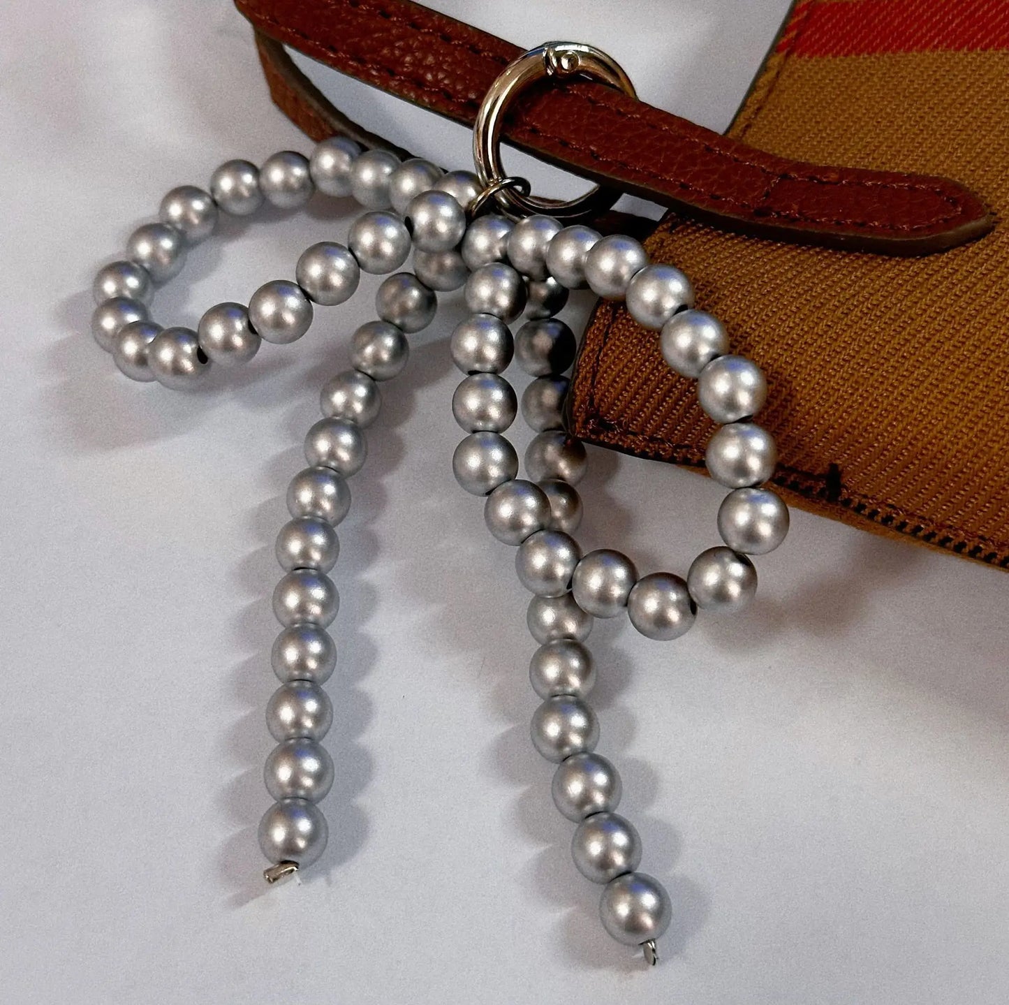 Beaded Parel Strik Sleutelhanger Y2K Tas Bedel Schattig Geschenk Accessoire