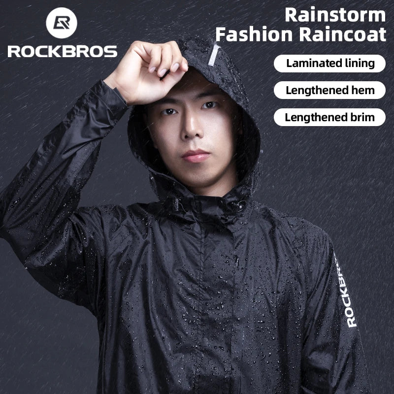 Chaqueta impermeable para ciclismo de hombre - con capucha, nylon, para lluvia