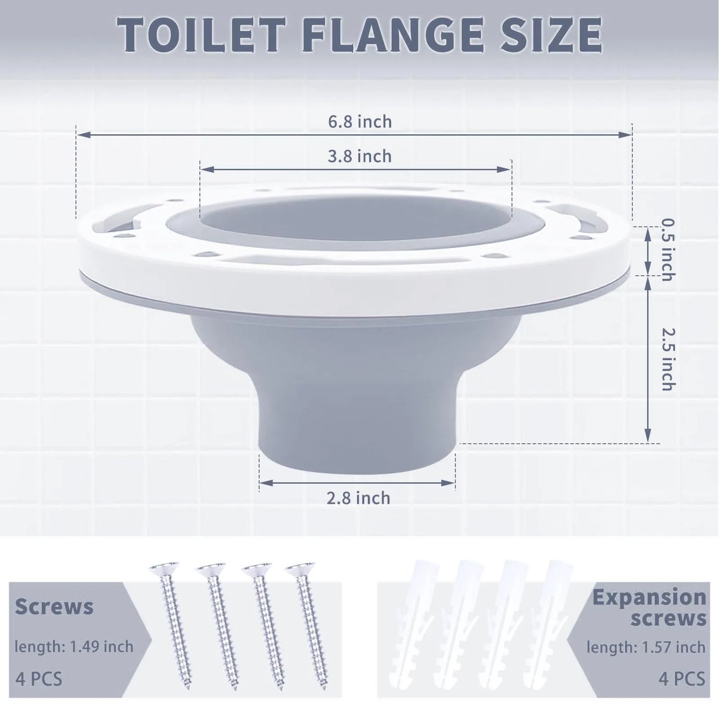 Toilet Flange Repair Kit Universal Fit - DIY Home Improvement 2026, Easy Leak Prevention