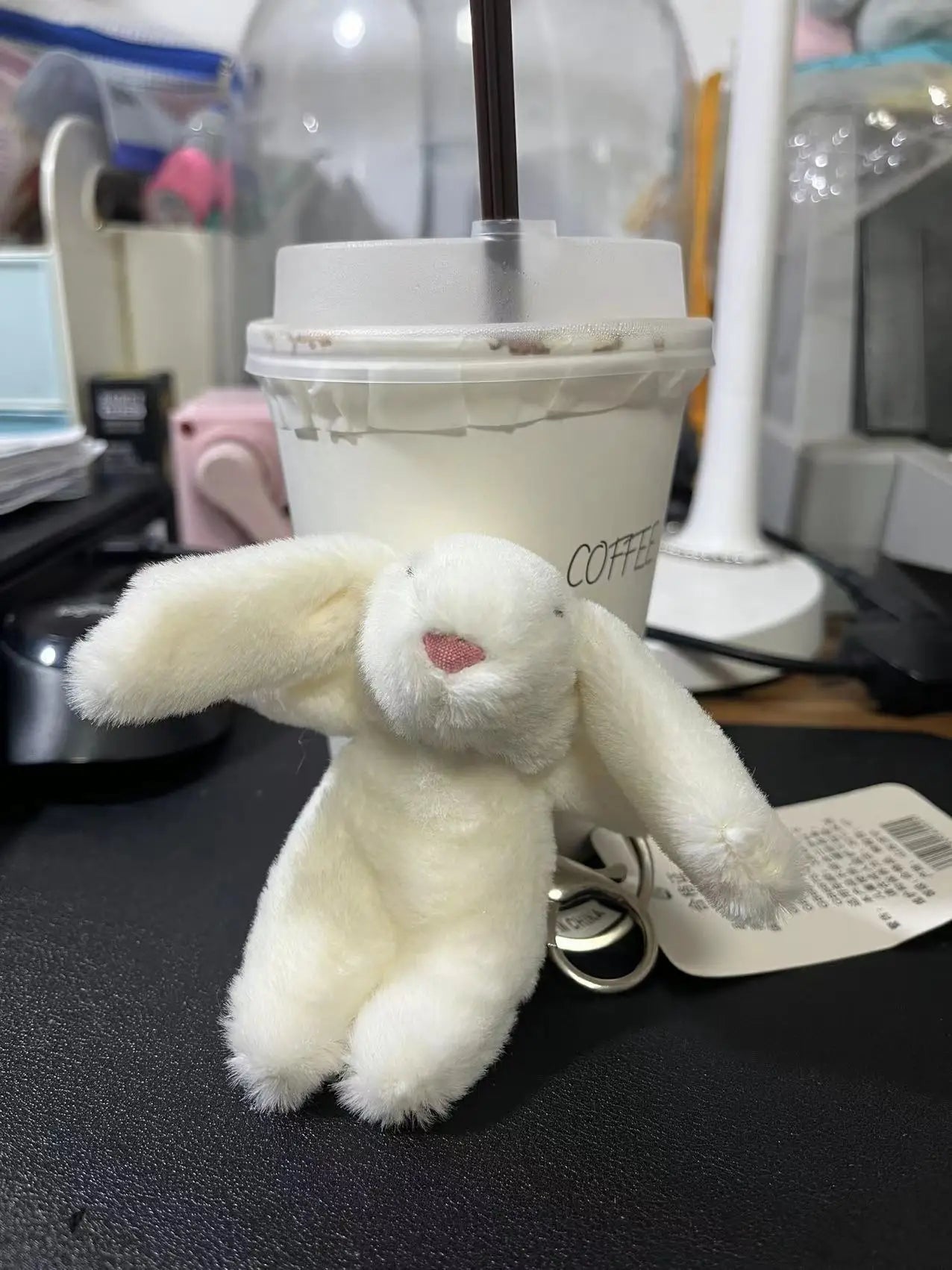 Rabbit Plush Keychain Cute Bunny Bag Charm Soft Gift