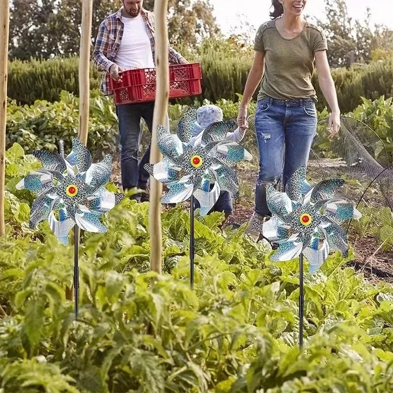 Repellente per uccelli mulinelli riflettenti 5 pezzi repellenti da giardino per cortile e frutteto ecologico 2026