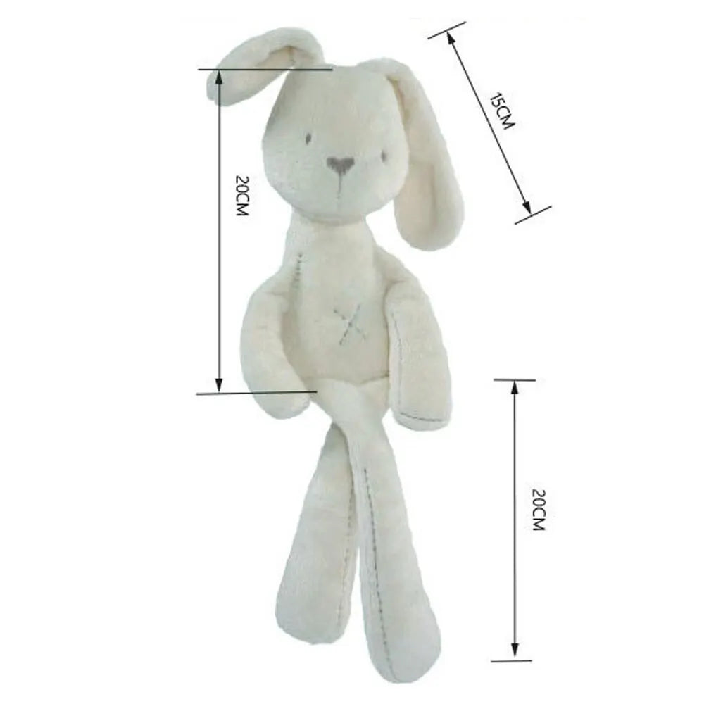 Muñeca de Conejo de Largas Orejas de Cartoon de 42CM - Juguete de Peluche Suave para Niños, Compañero de Sueño Conejito, Regalo de Animal de Peluche