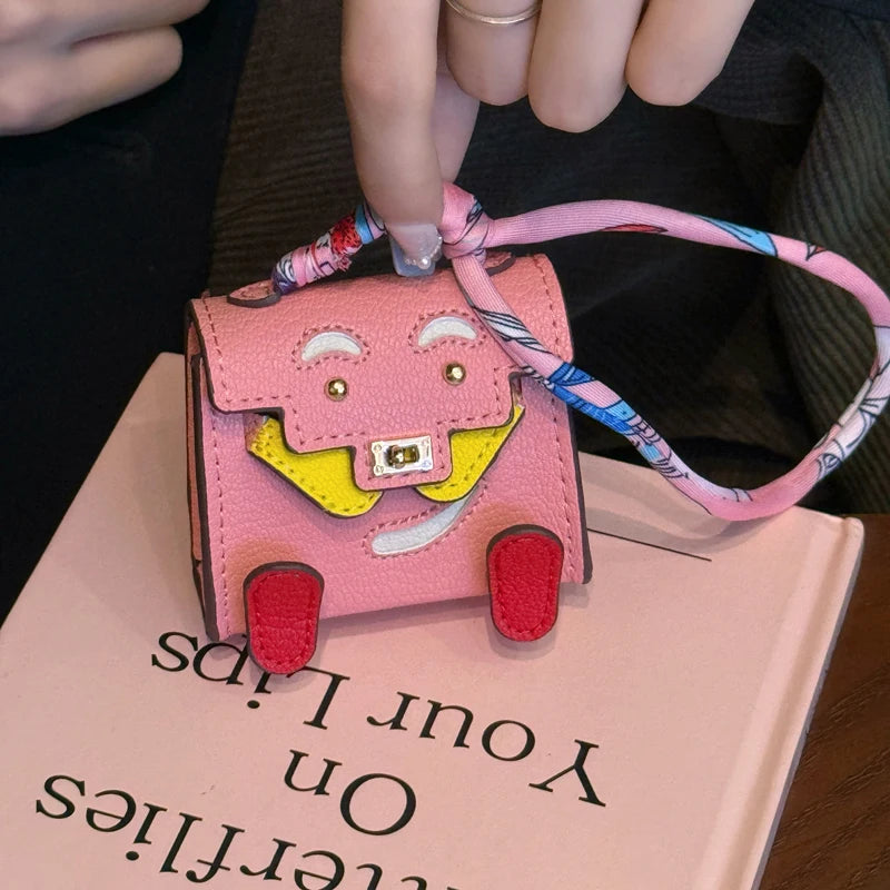 1+1 Gratis Birkin Inspiriertes Mini Handtasche - Kleine PU Leder Taschenanhänger