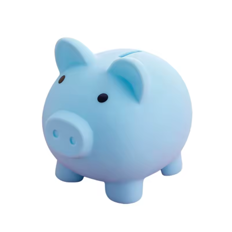 Small Piggy Bank Money Box for Kids - Cute Home Decor Storage