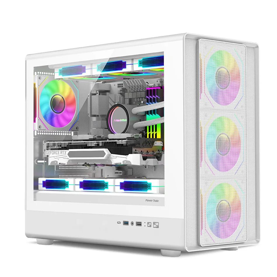 Boîtier PC Mini ITX Verre Trempé Refroidissement Liquide 360mm