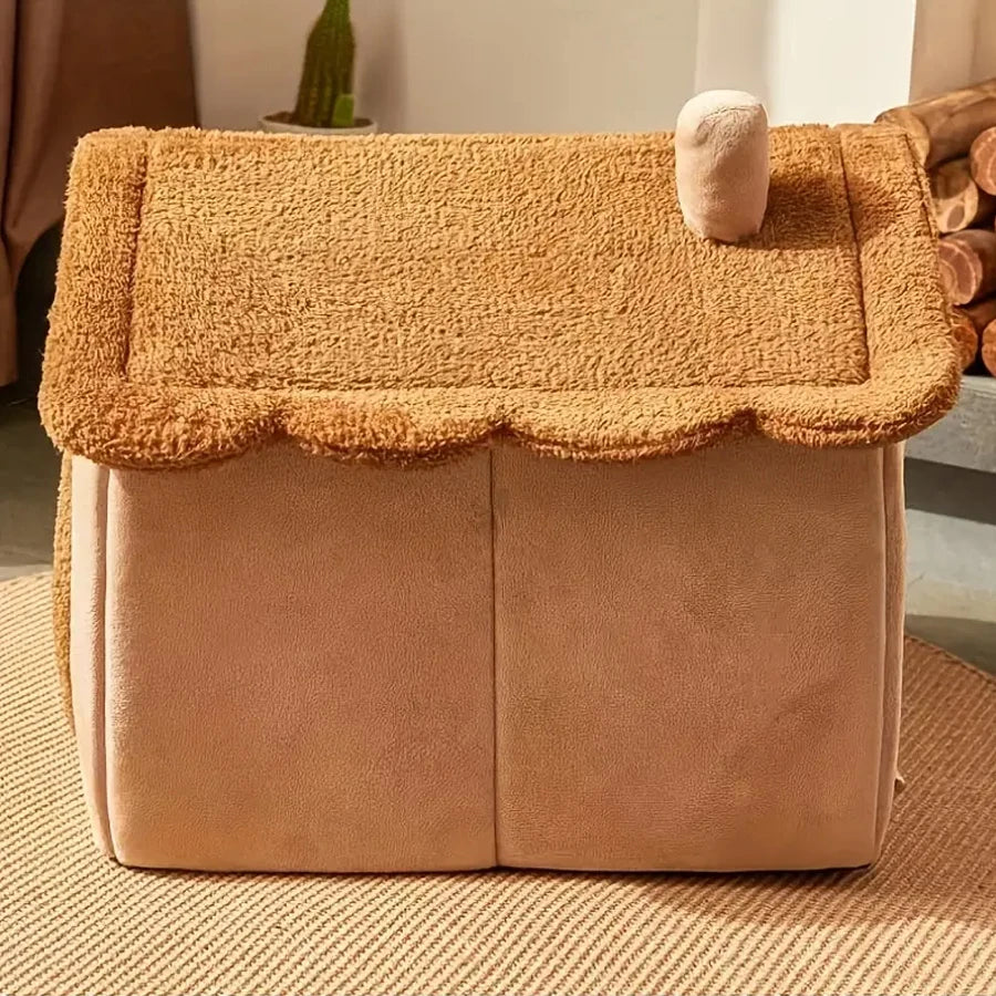 Casa para Mascotas Plegable, Removible y Lavable para Gatos y Pequeñas Mascotas