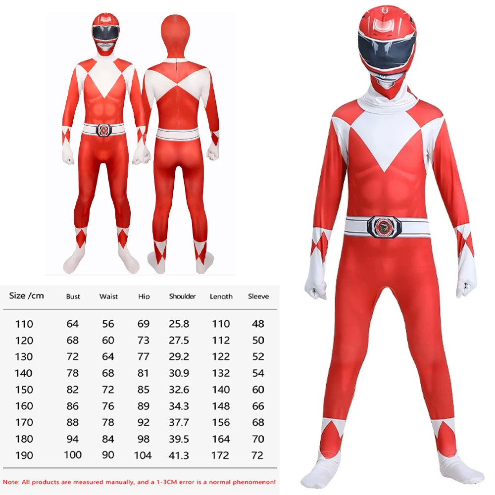 Samurai Sentai Shinkenger Power Rangers Cosplay Jumpsuit Costume Set with Mask for Adults 2026