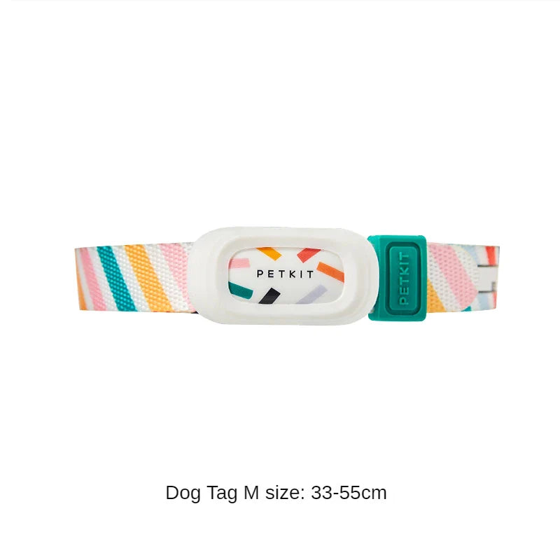 Smart kæledyrs halsbånd justerbart blødt nylon personligt hund kat halsbånd app-aktiveret efterår 2025 vandtæt ID-mærke