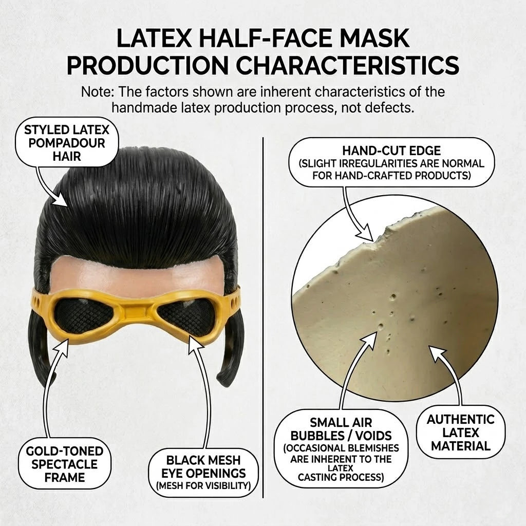 Elvis Presley Latex Half-Face Celebrity Cosplay Mask for Adults Halloween 2026