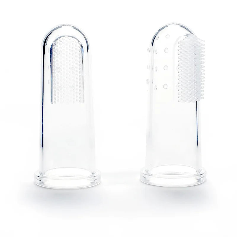 Zachte siliconen vingertandenborstel voor middelgrote honden - 5 stuks tandverzorgingshulpmiddel, huisdierenverzorging essentieel