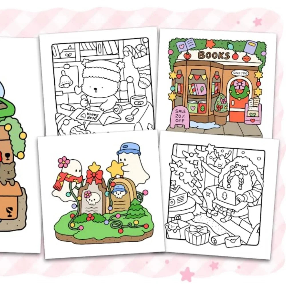 Christmas Coloring Book For Kids - Mindful Fun, Family Bonding Holiday Gift 2025