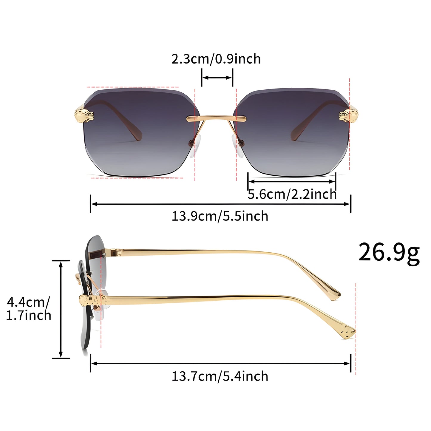 Ultraleichte Herren Sonnenbrille – minimalistisches Design, UV400 Schutz, für jeden Anlass 8