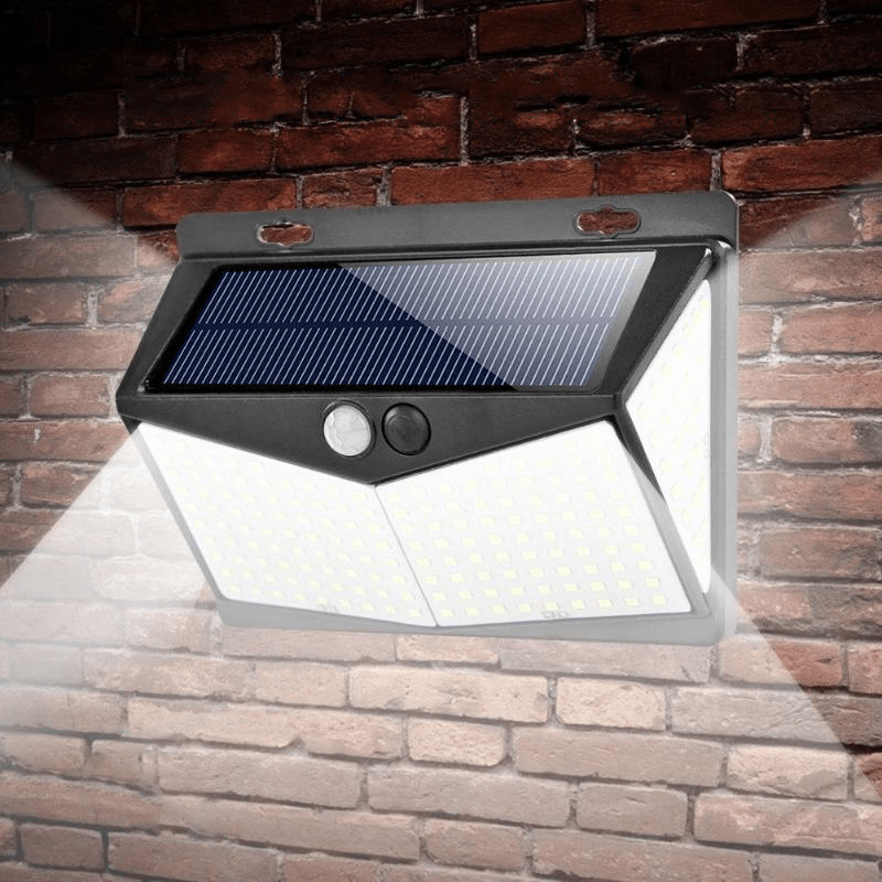 Buiten Zonne-energie Wandlamp LED Beveiligingsstraler Zonne-energie Aangedreven Weerbestendig Tuin Terras Herfst 2026
