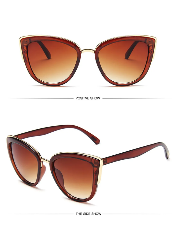 Vintage Katzenaugen Sonnenbrille für Damen – UV400 Schutz, trendiges Design, für Sommer 2025 8