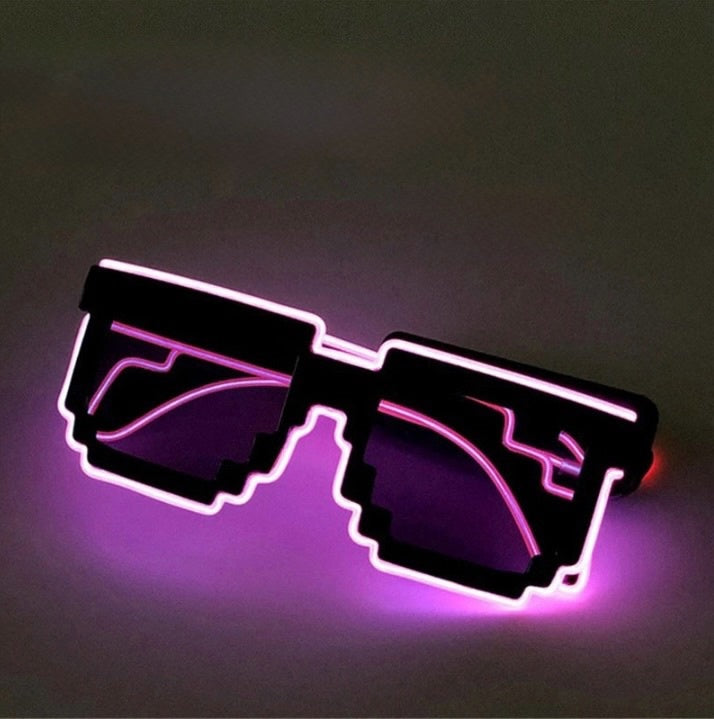 Novelty Glow in the Dark LED Glasses - Neon Lights for Weddings, Birthdays, Halloween Party Supplies
