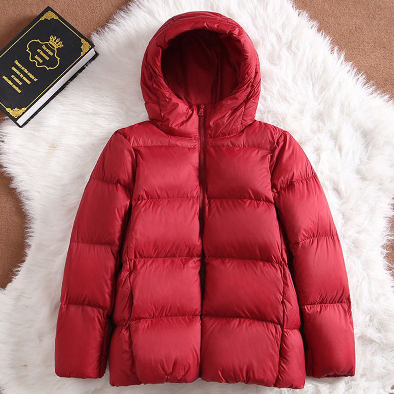 Insulating Padded Jacket - Hooded Short, Cotton, For Winter