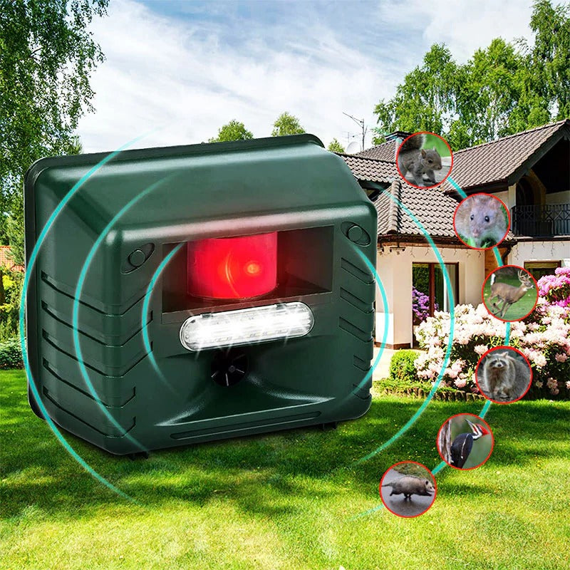 Ultralyds Dyrs Afskrækkermiddel Haveafskrækkende Med LED-lys Sommer 2025 Udendørs Skadedyrsbekæmpelse