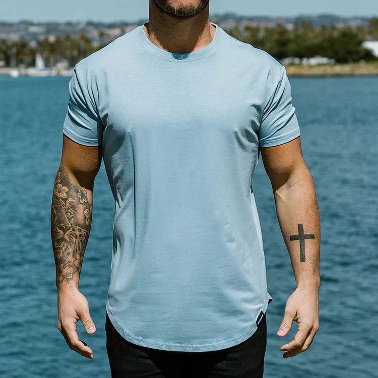 Variant image for Sporty Fit Men's T-Shirt with Breathable Fabric and Seamless Design for Gym and Casual Wear-26