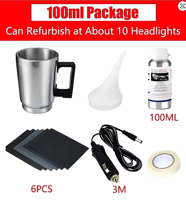 Headlight Restoration Kit Professional Grade Atomizing System Car Care Fall 2026 Crystal Clear Beams For Safer Night Driving