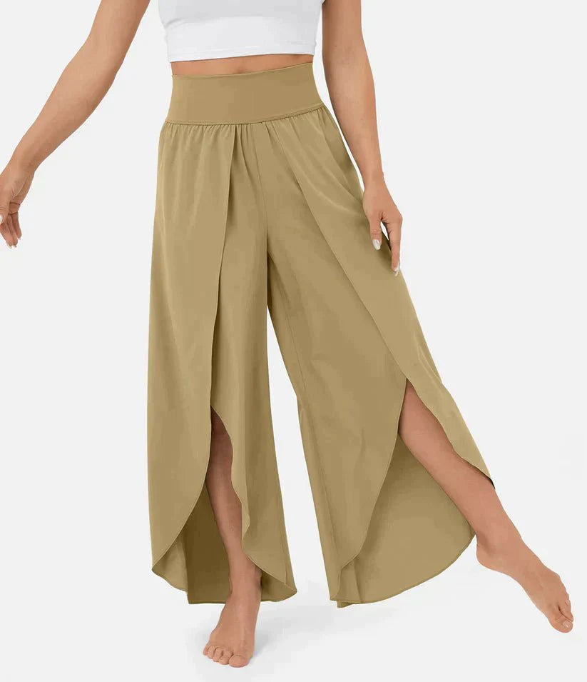 Variant image for High-Waisted Palazzo Pants for Women, Comfortable Wide-Leg Trousers, Lightweight Summer Fashion-41