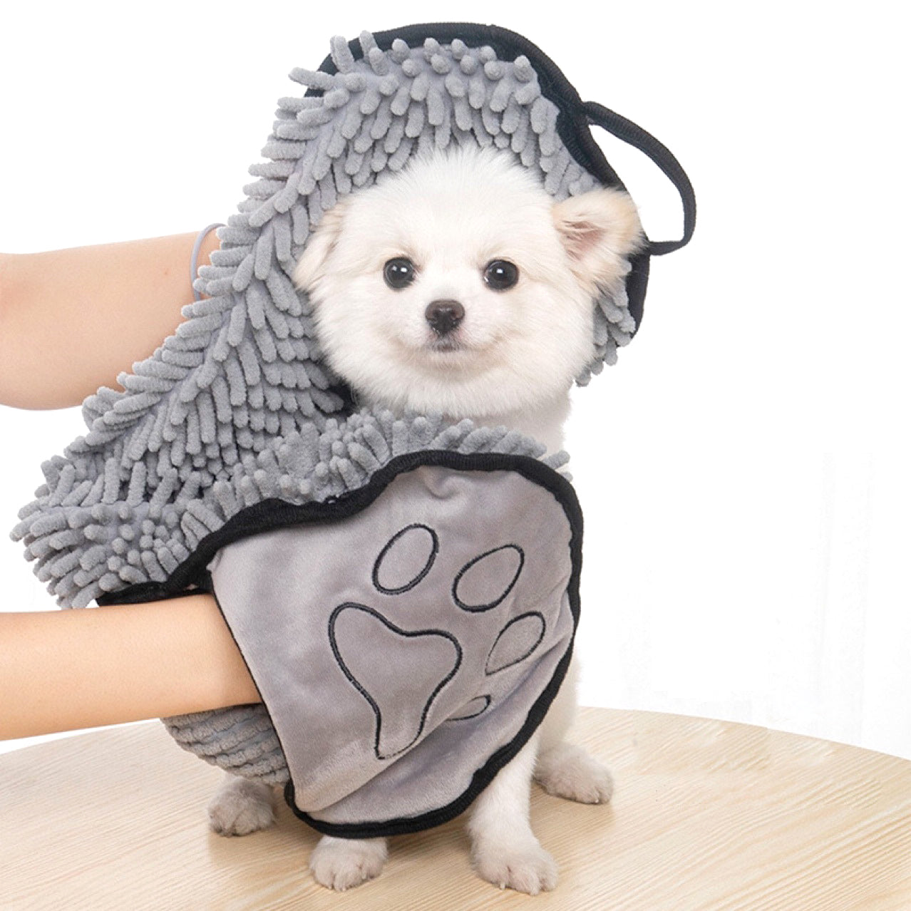 Toalla envolvente para perros con bolsillos para manos de microfibra de secado rápido para mascotas suave y absorbente envoltura de baño otoño 2025 regalo acogedor