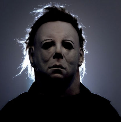 Maschera horror realistica in lattice di schiuma di Michael Myers - Perfetta per feste in costume di Halloween, replica fatta a mano del personaggio iconico