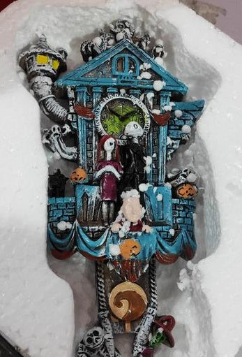 Staring Clock Resin Pendant Ornament Gothic Halloween