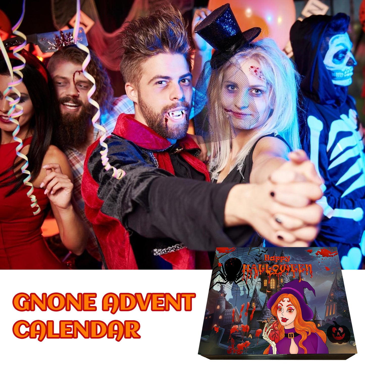 Calendario de cuenta regresiva de caja sorpresa de Halloween 31 días para niños