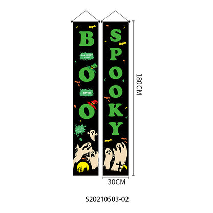 Halloween Doorway Banners Pair Oxford Cloth 180x30cm